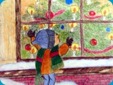 Child at Window - Christmas